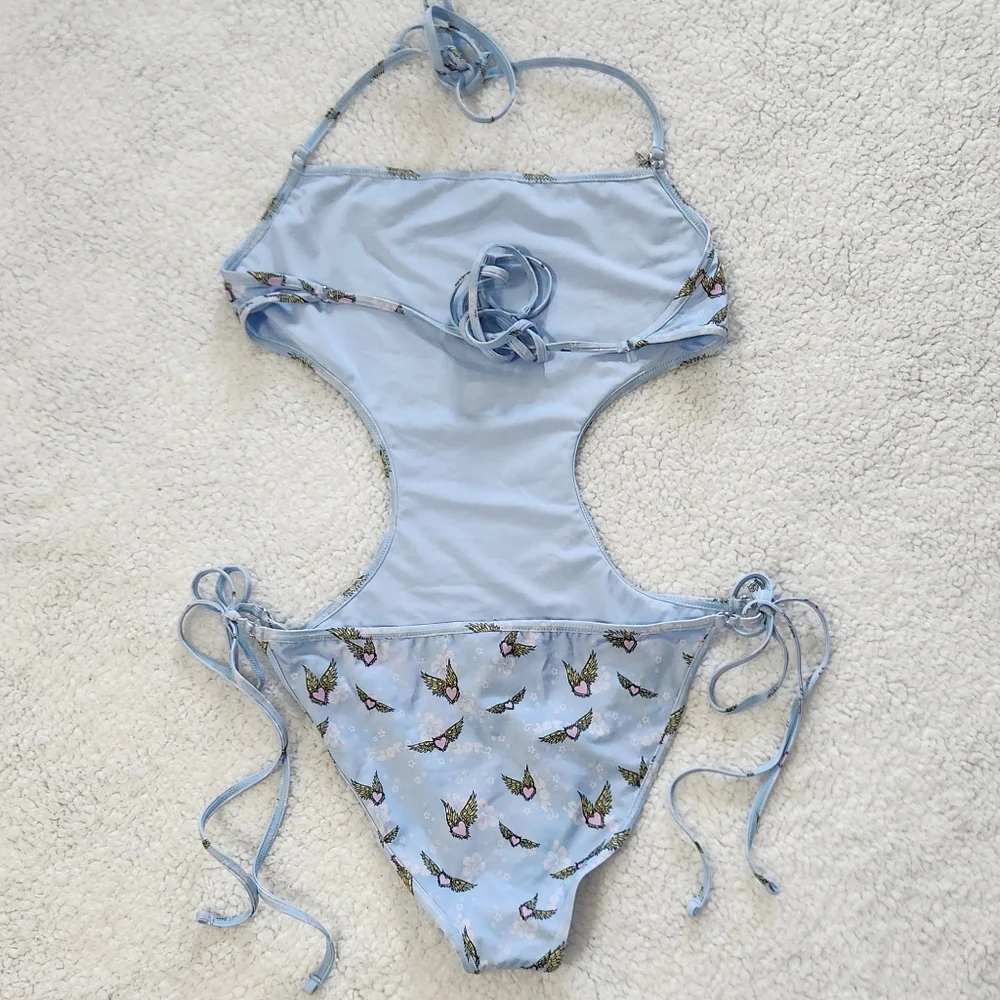New!Frankies Bikini X‎ Victoria Secrets Amalia  One Piece Cut-out Swimsuit